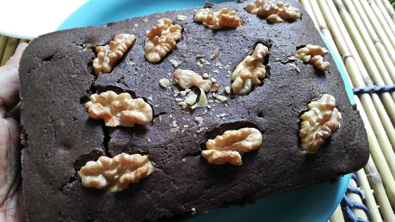 Whole Wheat Rum Brownies