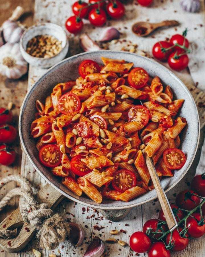 Vegan Spaghetti Arribbiata 